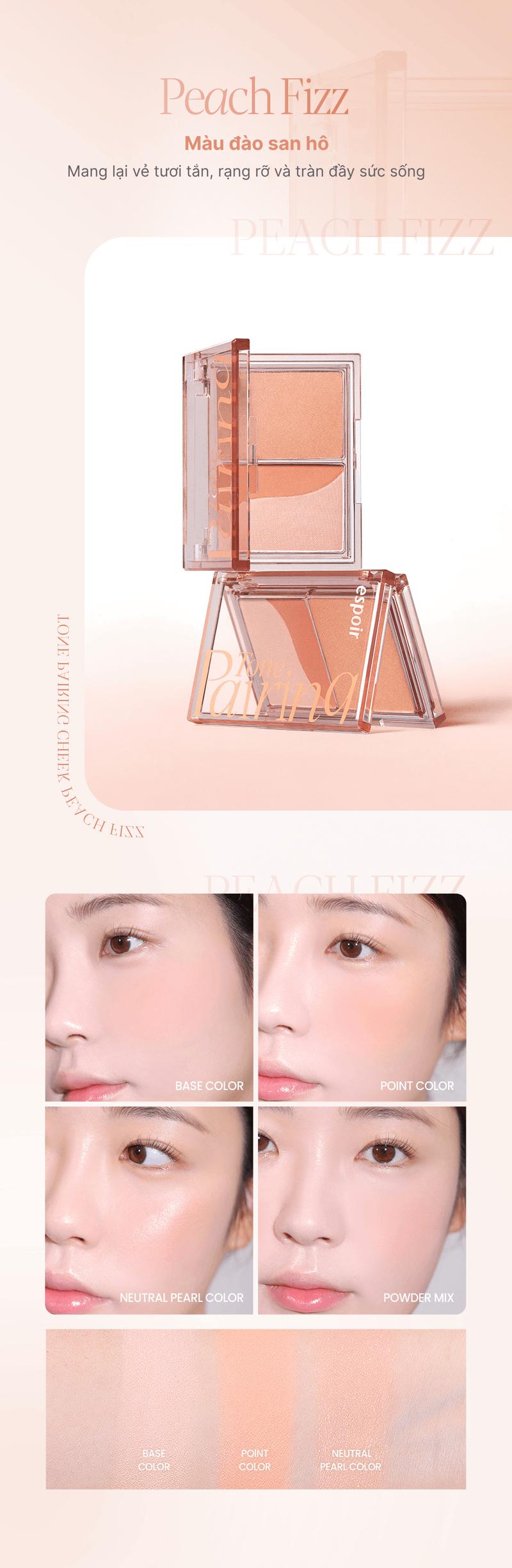 Product Introduction of Bảng Phấn Má 3D Espoir Tone Pairing Cheek 9.6gr 11