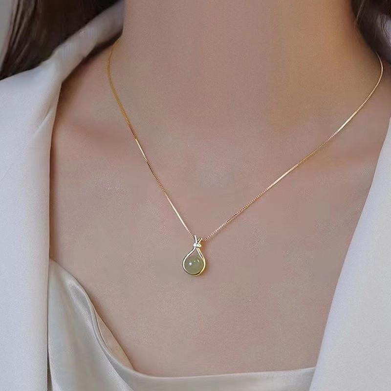 Vòng Cổ Mặt Dây Chuyền Tròn, Phong Cách Ins, Dây Chuyền Xương Đòn Thanh Lịch, Phụ Kiện Thời Trang, Thích Hợp Làm Quà Tặng Ngày Của Mẹ 5