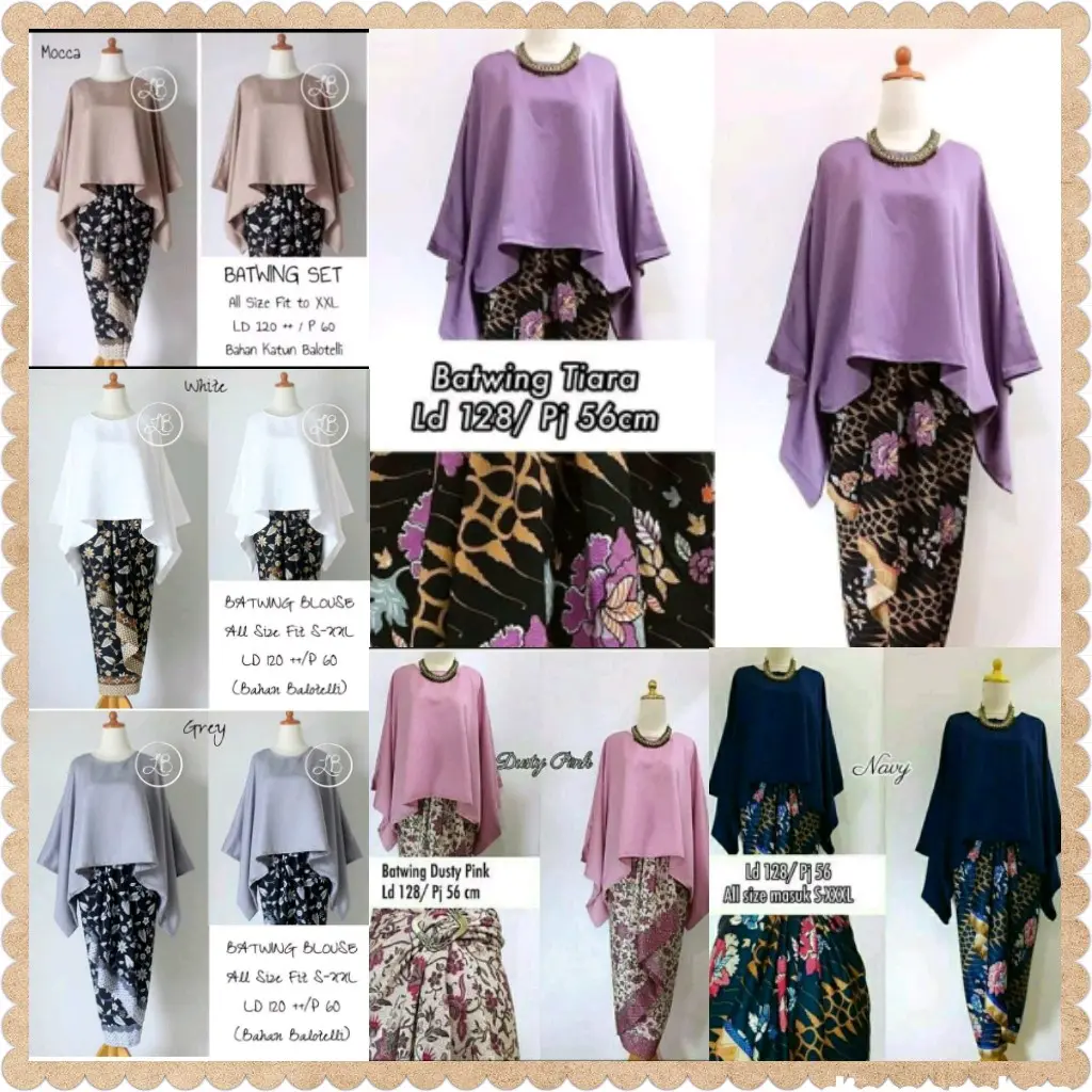 SETELAN KEBAYA BATWING JUMBO KEBAYA MODERN KEBAYA PAGER AYU SERAGAM KEBAYA BRIDESMAIDS