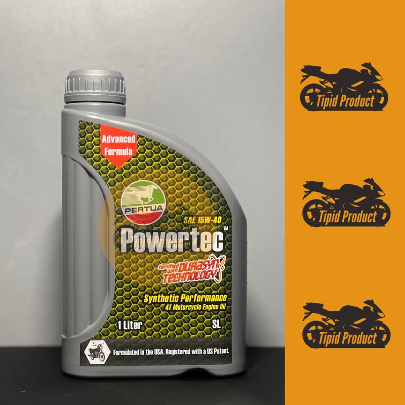 Pertua Powertec SAE15W-40 1Liter (Fully Synthetic Oil) - TikTok Shop ...
