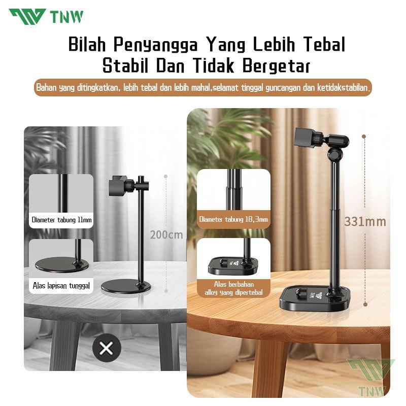 TNW H8 Desktop Phone Holder Rotate 360°Phone Holder Tripod  Aluminium Stand Holder Lazypods for Video Recording Vlogging