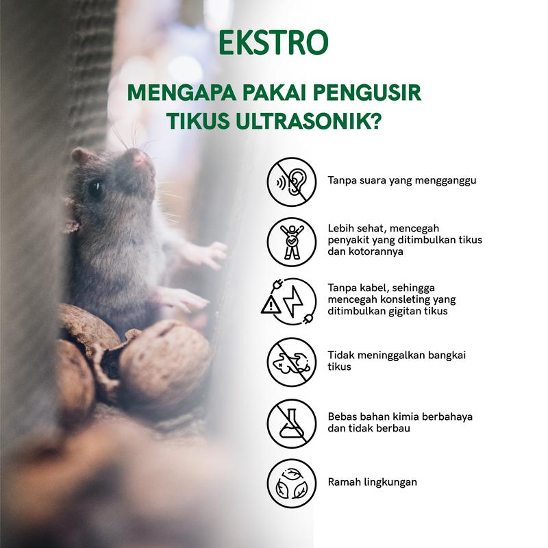 T211 (1 speaker) Pengusir Tikus Ultrasonic - Elektrik Tanpa Racun Perangkap 6