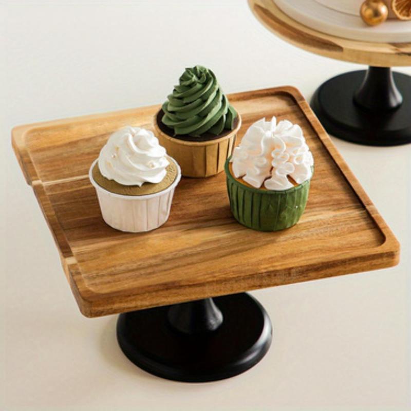 Wooden Cake Tray, Cake Display Stand, Dessert Display Tray, Cake Stand for Home Kitchen Party 3