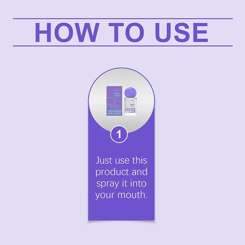 Portable Oral Spray, Freshening Breath Spray, Oral Care Spray for Men & Women, Daily Oral Care Product 2