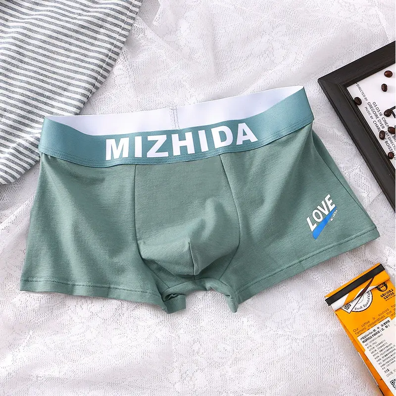 Boxer Đùi Nam, Đồ Lót Cotton, Thoáng Khí, Thích Hợp Cho Học Sinh Trẻ 7