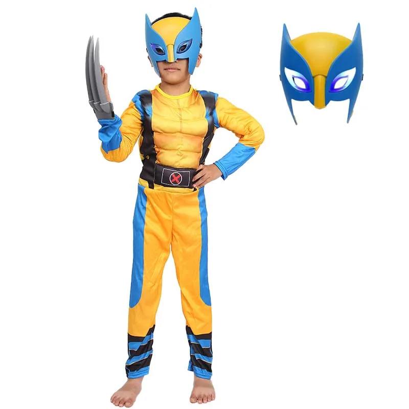 Product Introduction of Boy The Wolverine Cosplay Costume Jumpsuit Movie Superhero Cosplay Luxury Mask Tights Jack Wolfskin Halloween Christmas Fantasy Suit 11