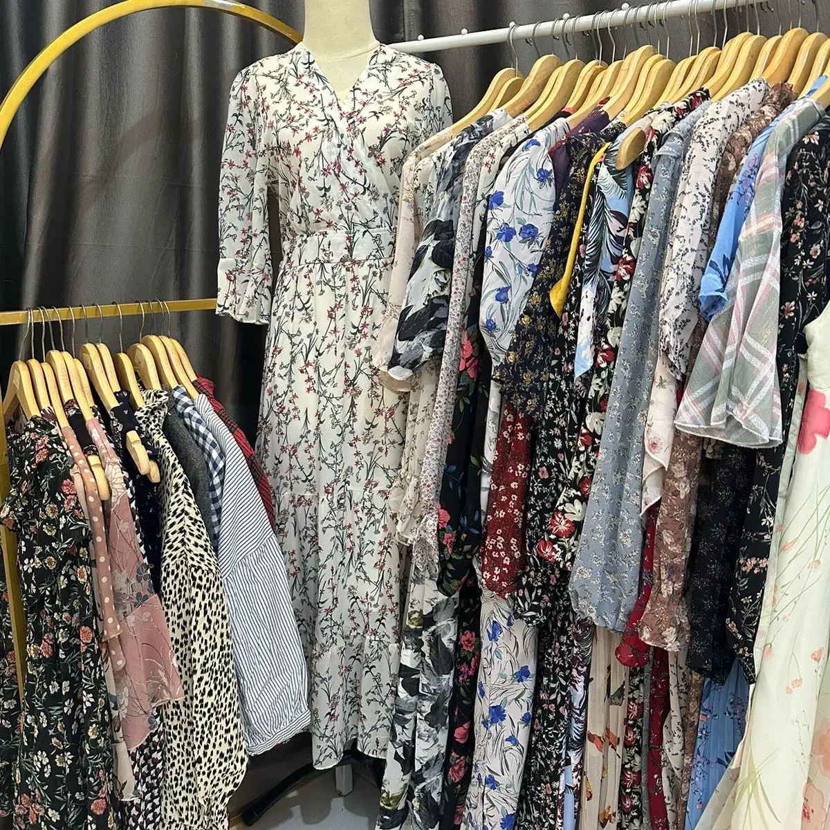Dress bunga Wanita Panjang Motif Dewasa