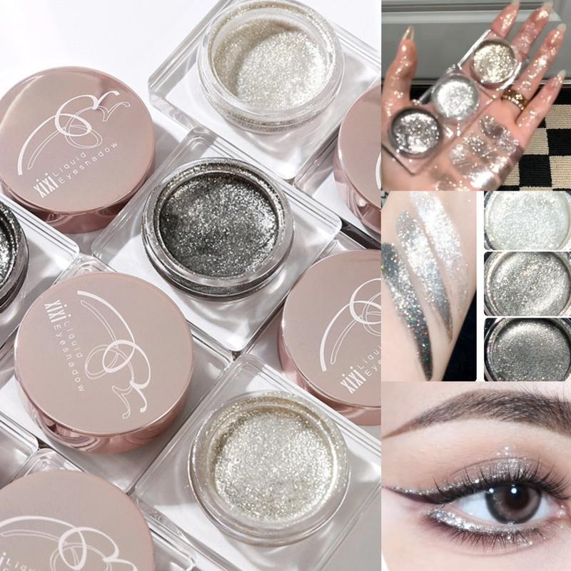 Phấn mắt Nhũ Nước Xixi dạng lỏng đơn sắc Ngọc trai lấp lánh lấp lánh  Butter Siêu Long Lanh D722