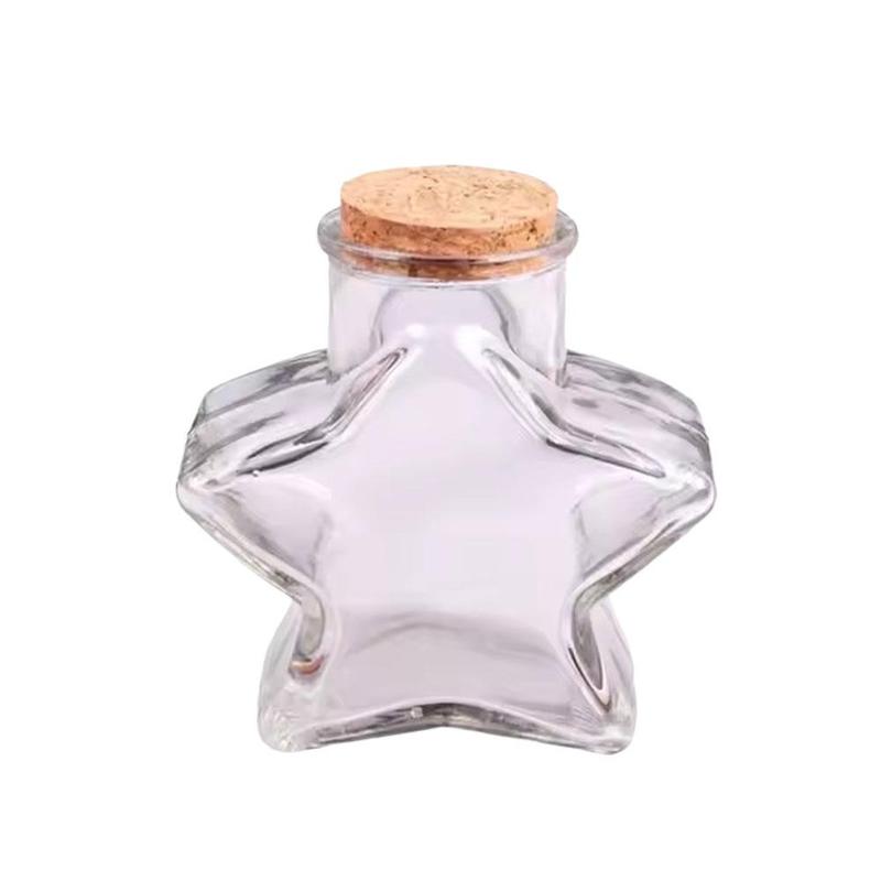 Product Introduction of Mini Star Wishing Bottle Creative Origami Star Plastic Bottle Transparent DIY Craft Plastic Jar Five-pointed Star Glass Storage Bottle 27