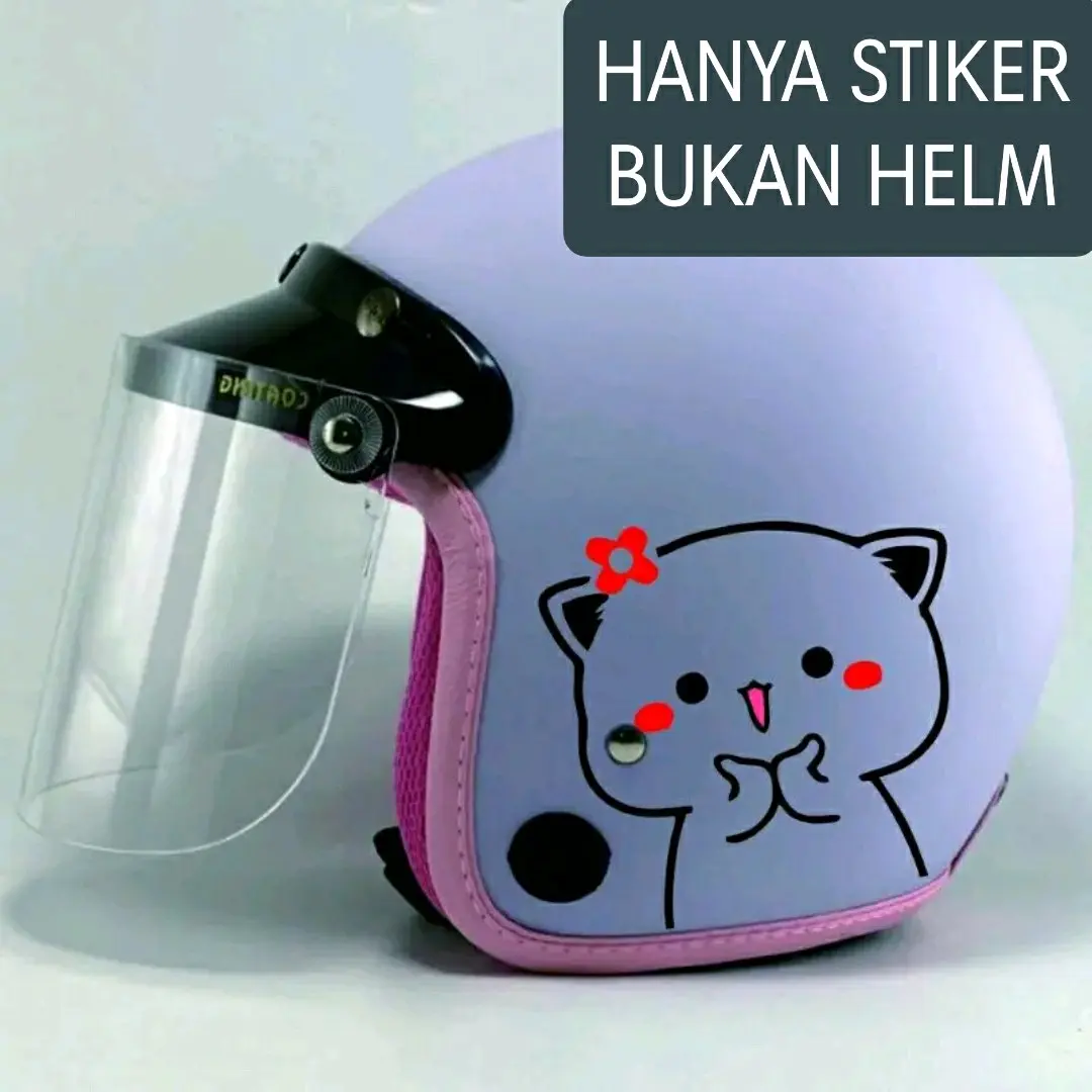 Stiker Helm Bogo Mochi Ukuran Lebih Besar
