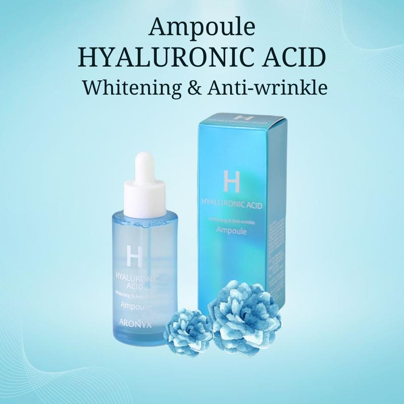 Serum HA HYALURONIC ACID Whitening & Anti-Wrinkle 50ml-Hổ trợ cấp ẩm giúp da căng bóng trắng sáng mờ thâm nám và tàn nhan