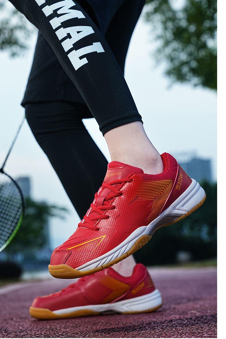 Product Introduction of New Men's and Women's Table Tennis Ball Shoes Tendon Bottom Breathable Casual Badminton Sneaker Non-Slip Wear-Resistant Couples Running Shoes sepatu  basket Professional Anti-Slip Badminton Shoes 17