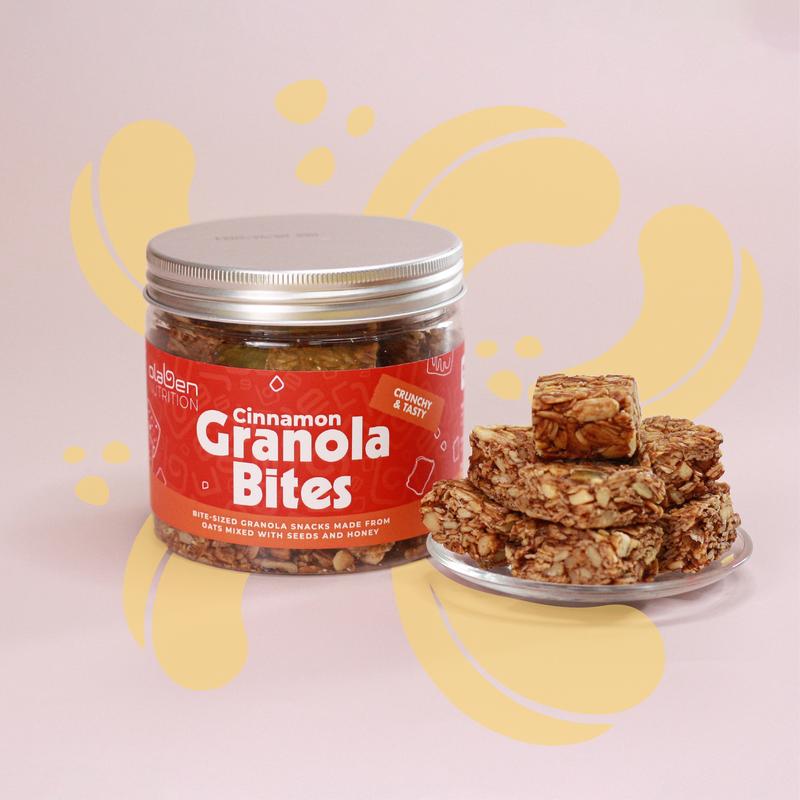Hộp Snack Ngũ Cốc Viên Mini Vị Quế 125gram - Ngũ Cốc Dinh Dưỡng OLABEN NUTRITION