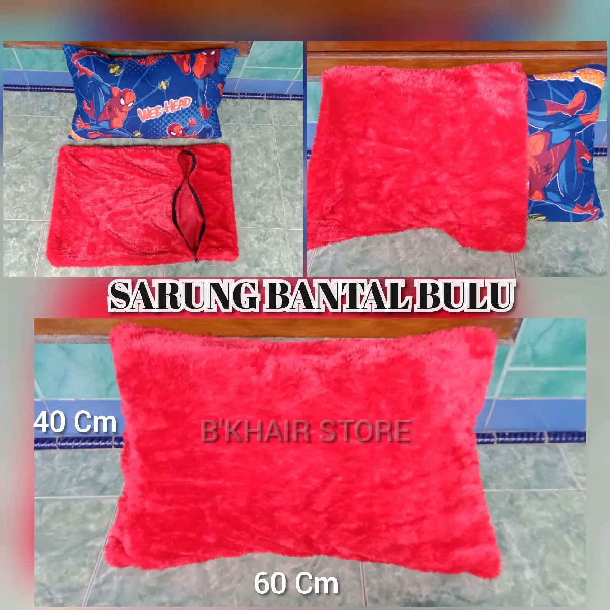 SARUNG BANTAL BULU SARUNG GULING BULU RASFUR LEMBUT SULTAN