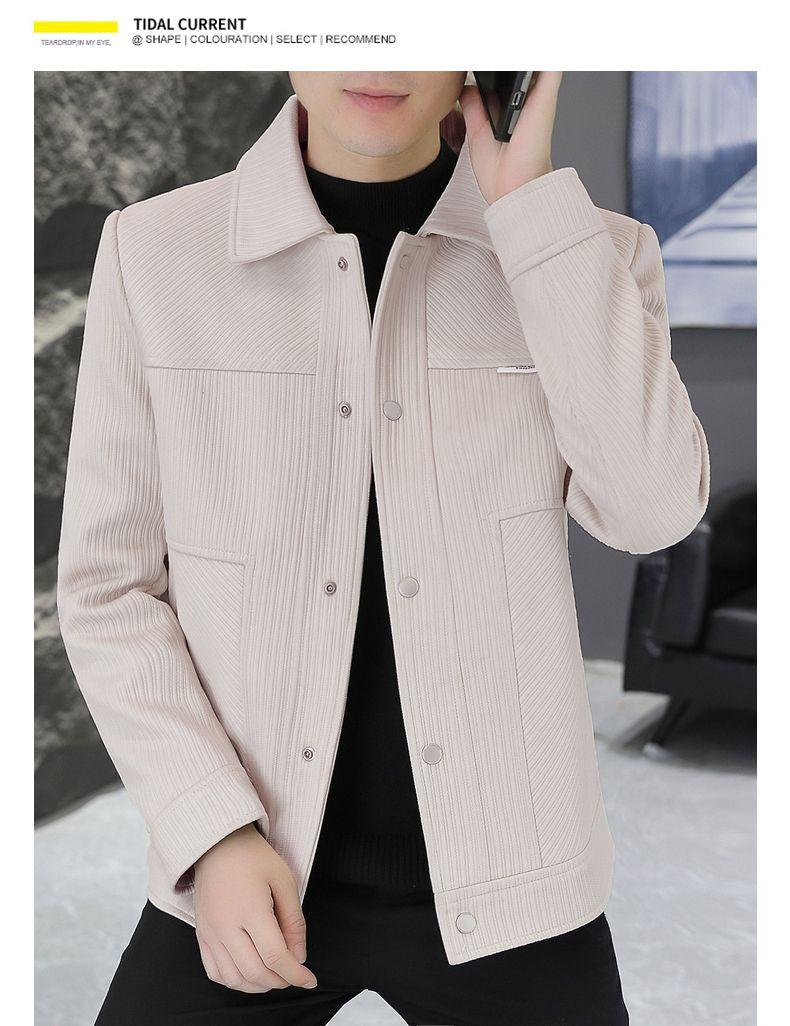 Product Introduction of 2024 Autumn New Korean Men's Jacket Trendy Wild Slim Fit Handsome Casual Jacket 8