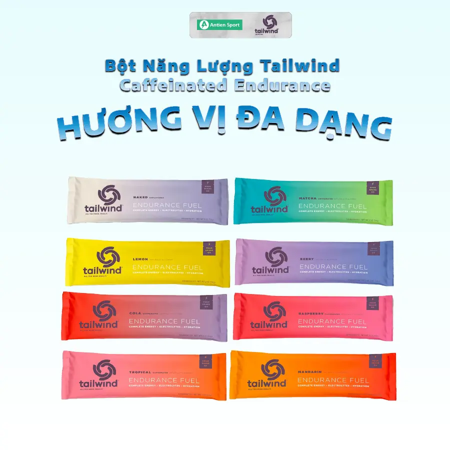 Bột năng lượng Tailwind Endurance Fuel gói hòa tan bổ sung năng lượng , điện giải - ( 2 Servings)