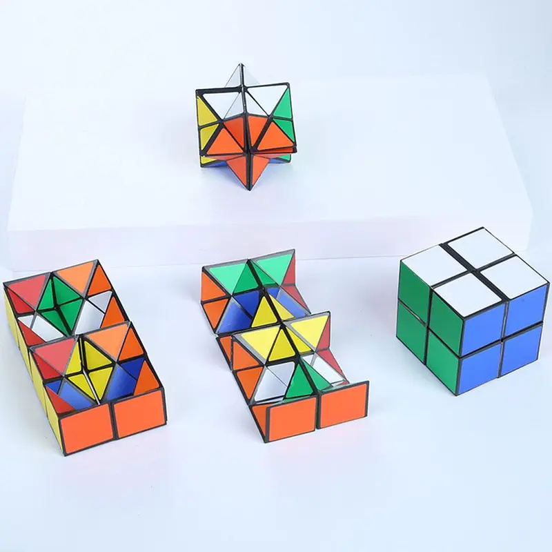 Khối Lập Phương Ma Thuật, 3D, Hình Dạng Rubik Từ Tính Họa Tiết, Hộp Chuyển Nhượng, Giải Tỏa Căng Thẳng Gấp Trí Tuệ 7