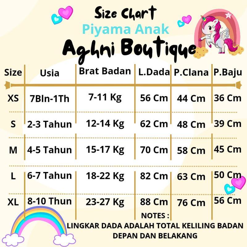 Product Introduction of Aghni Boutique Baju Tidur Unisex Variasi tanpa kerah Bahan Katun Adem Fashion Anak Piyama baju  tidur 0