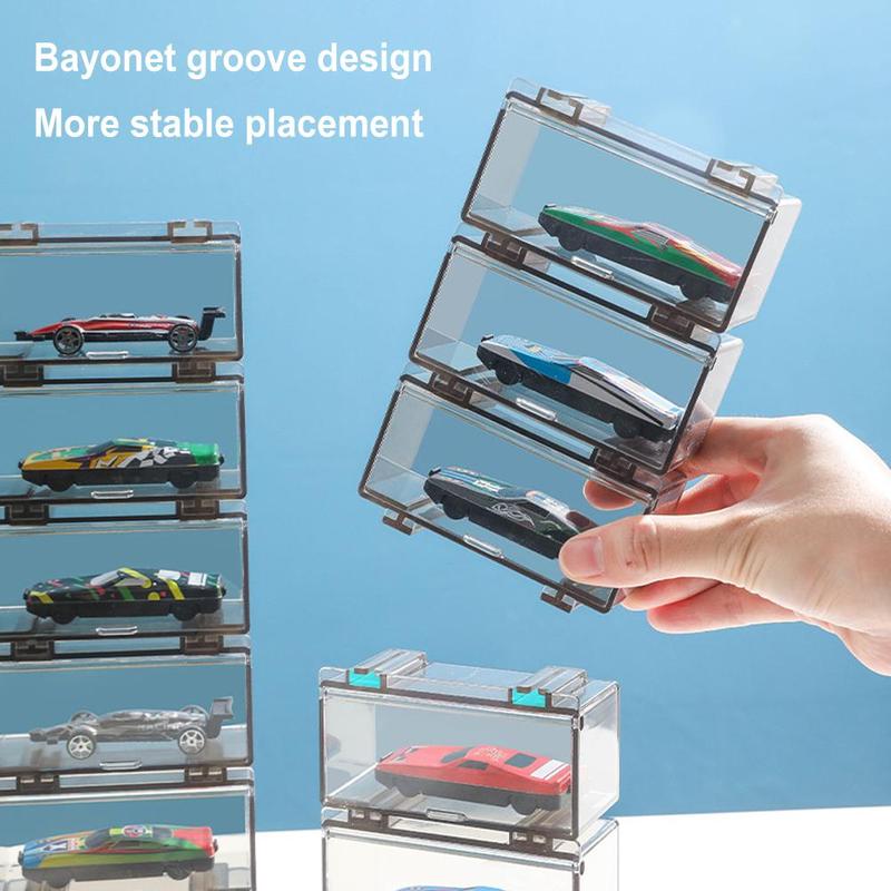 Product Introduction of Transparent Assembly Car Model Organizer Toy Car Model Box Organizer Boutique Display J0W4 27
