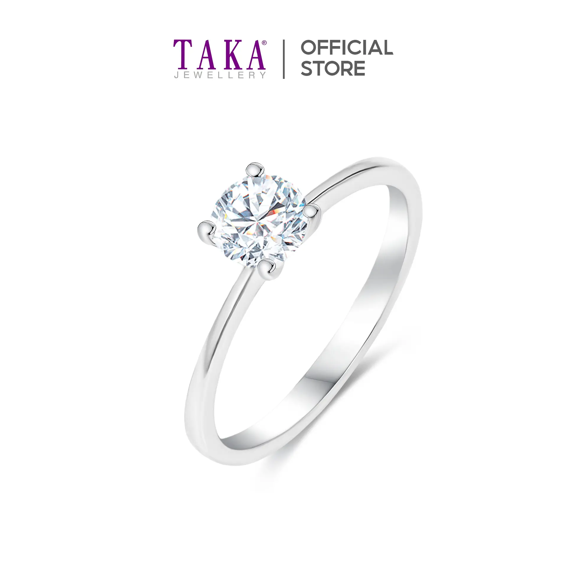 【TIKTOK EXCLUSIVE】TAKA Jewellery Solitaire Lab Grown Diamond Ring 10K Gold