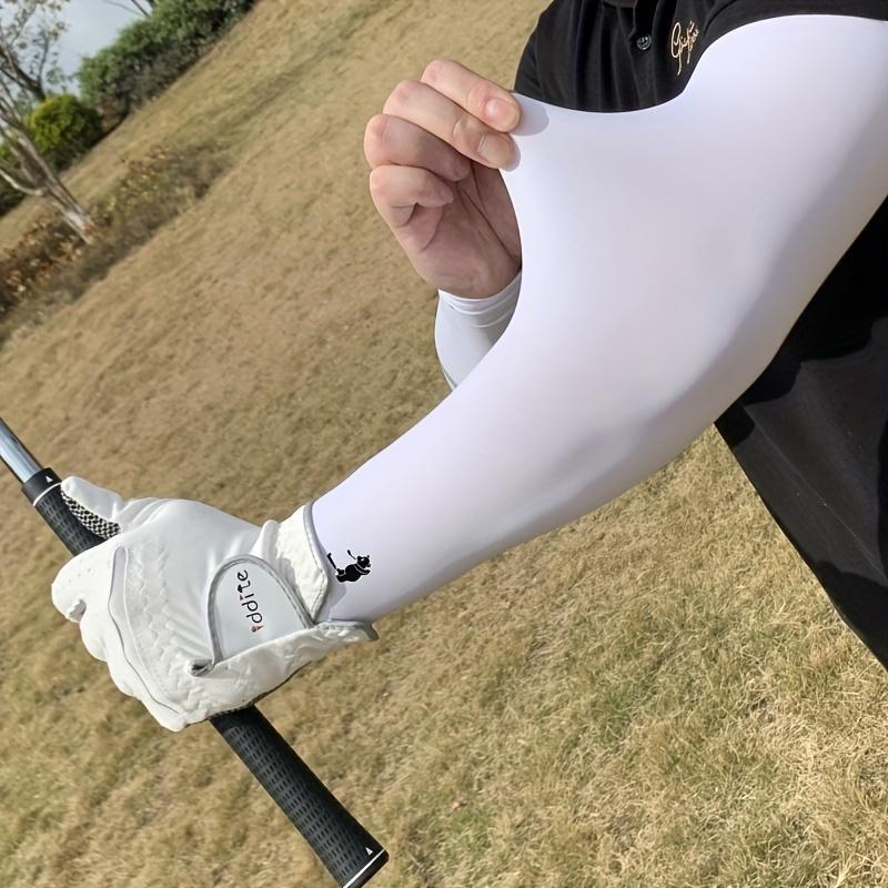 Golf Ice Silk Sleeves, 1 Pair Summer Arm Guard for Men, UV Protection Golf Sleeves, Outdoor Sports Accessories for Golf, Cycling 0