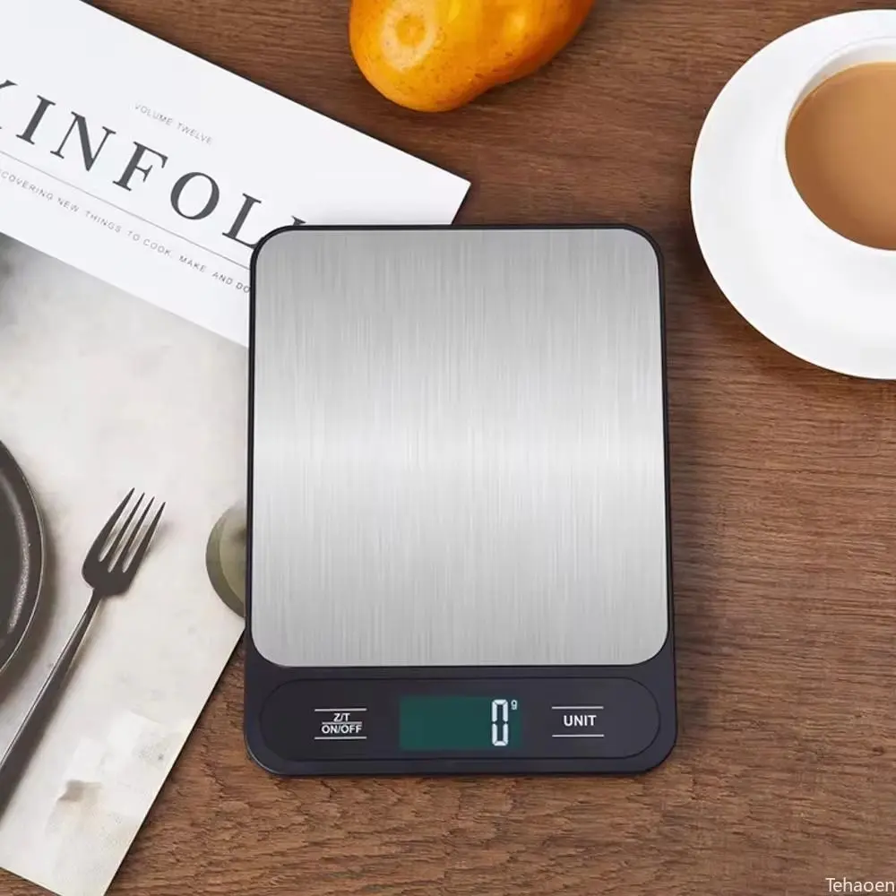 Portable 5/10kg 1g Digital Scale LCD Display Smart Coffee Scale Multi-unit Conversion High Precision Electronic Scale
