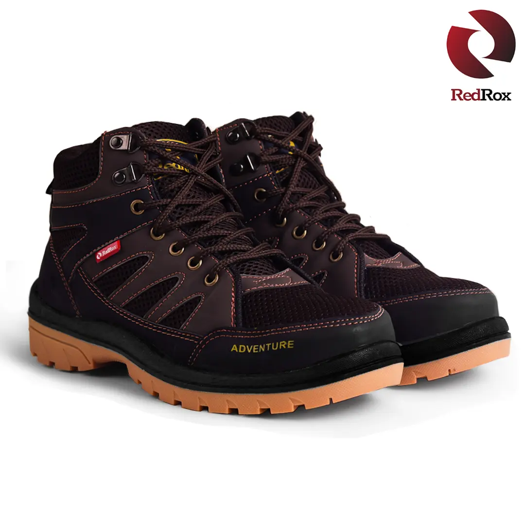 Sepatu Pria Kerja Proyek Hiking Touring Fashion Dalam dan Luar Ruangan Tidak Licin RedRox Shoes  - ZUUGA Outdoor