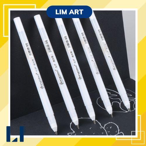 Bút gel trắng vẽ tranh diy ngòi 0.8mm Giorgione - Hoạ cụ LIM Art