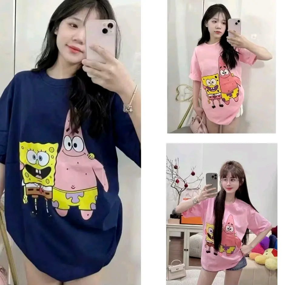 (chất cotton khô)Áo Thun Nam Nữ hình SAO BIỂN