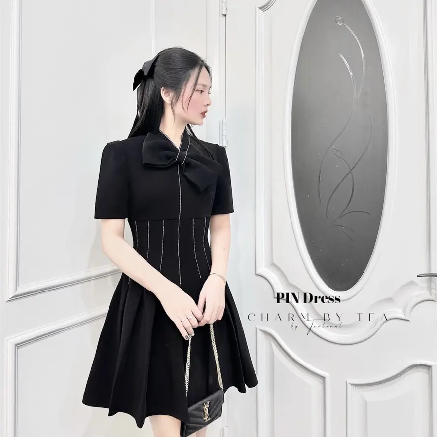 PIN Dress , váy thiết kế Charm By Tea Nữ Women Nữ Women Nữ Women Nữ Women