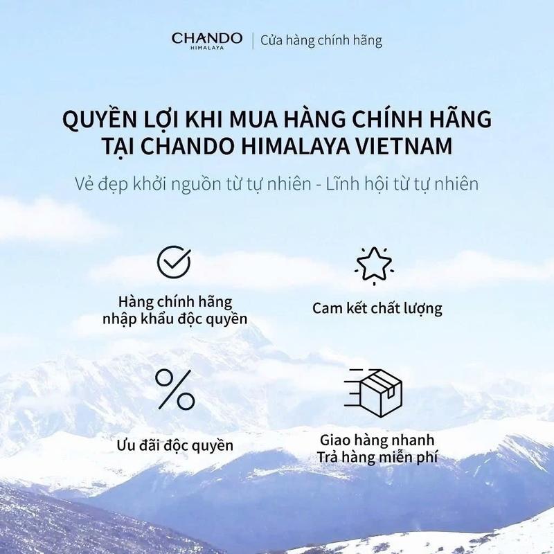 Kem Hỗ trợ Dưỡng trắng Nâng tông tức thì SPF20 PA++ (50g) Chando Himalaya 2