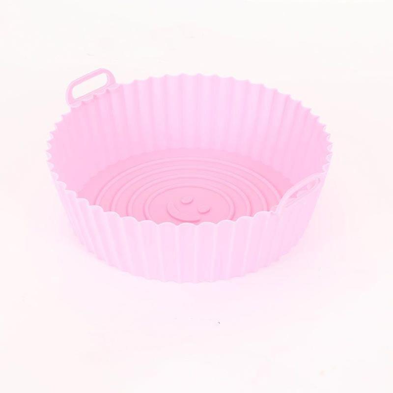 Silicone Air Fryer Liner, 1 Count Round Reusable Heat Resistant Air Fryer Basket, Household Air Fryer Liner for Home Kitchen 5