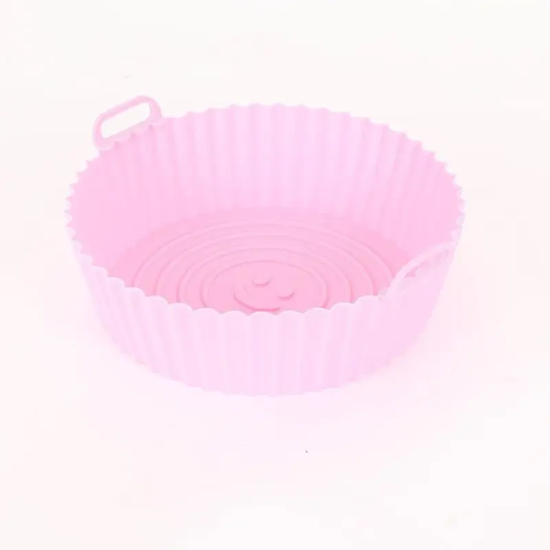 Silicone Air Fryer Liner, 1 Count Round Reusable Heat Resistant Air Fryer Basket, Household Air Fryer Liner for Home Kitchen 5