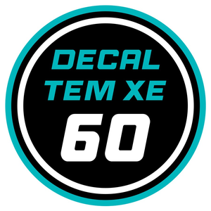 Decal tem xe 60