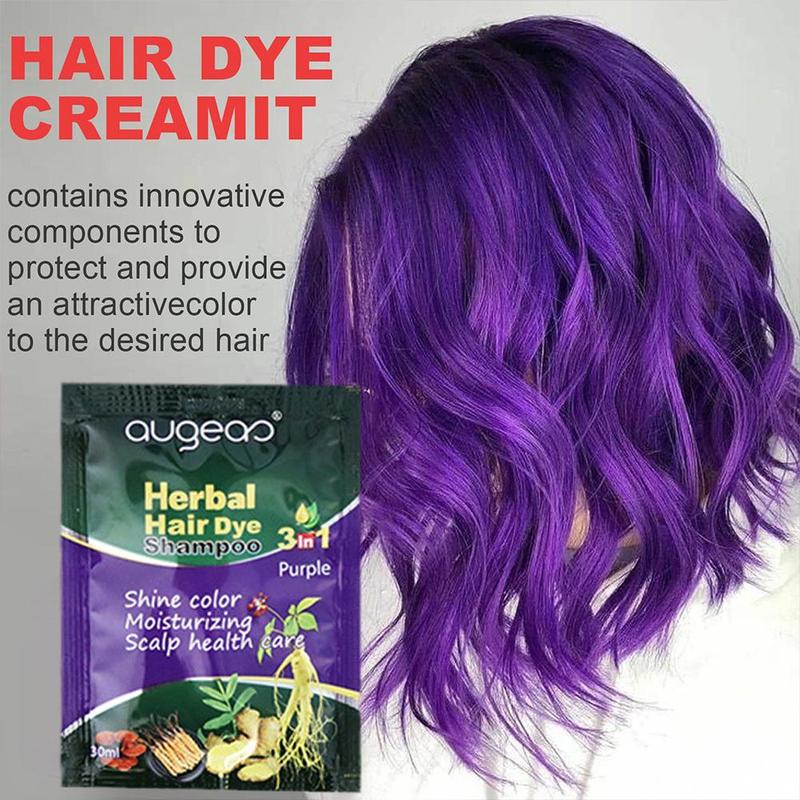 Product Introduction of 【TERSEDIA & COD】30ml Sampo Pewarna Rambut Herbal Plant Menutupi Kesehatan Di Rambut Kulit Q8D4 34