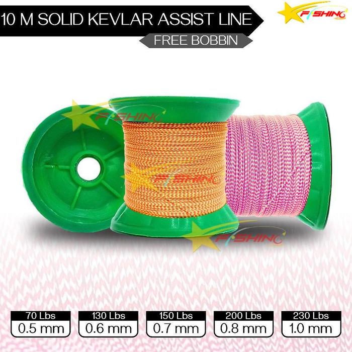 Solid Kevlar Jual Stars Fishing Solid Kevlar Assist Line 10 Meter FREE Bobbin Senar ...