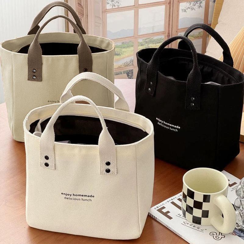 Product Introduction of Canvas handbag, for women, solid color, large capacity, suitable for travel casual bags 16