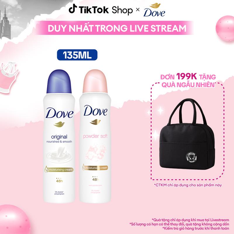 Xịt Khử Mùi Hôi Dove Hỗ Trợ Dưỡng Da 135ml 1