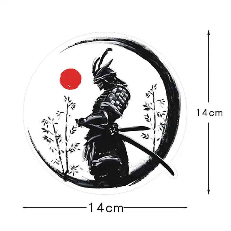 Hình Dán Chiến Binh Samurai Kiếm Nhật Bản, Đề Can Katana, Vinyl, Cho Xe Hơi, Xe Đạp, Xe Tải, Xe Máy