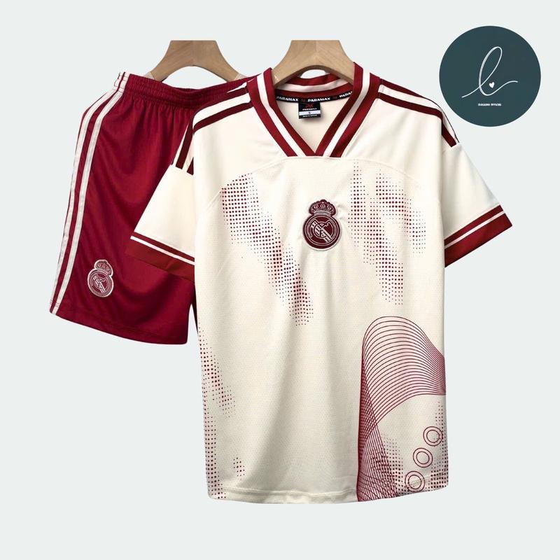 Bộ quần áo bóng đá, đồ đá banh "REAL MA RÍT" logo THÊU thun lạnh cao cấp loại I Top Sport