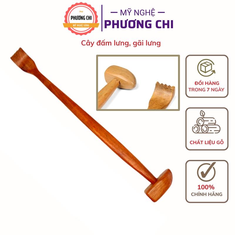 Gậy đấm lưng và gãi lưng đa năng bằng gỗ thơm MG1, Dụng cụ massage toàn thân hiệu quả - Mỹ Nghệ Phương Chi