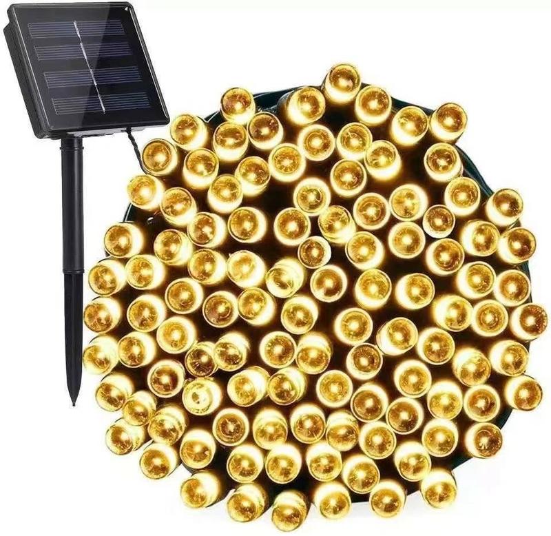 100LED Outdoor Solar String Lights Pattern Solar Lights Waterproof ...