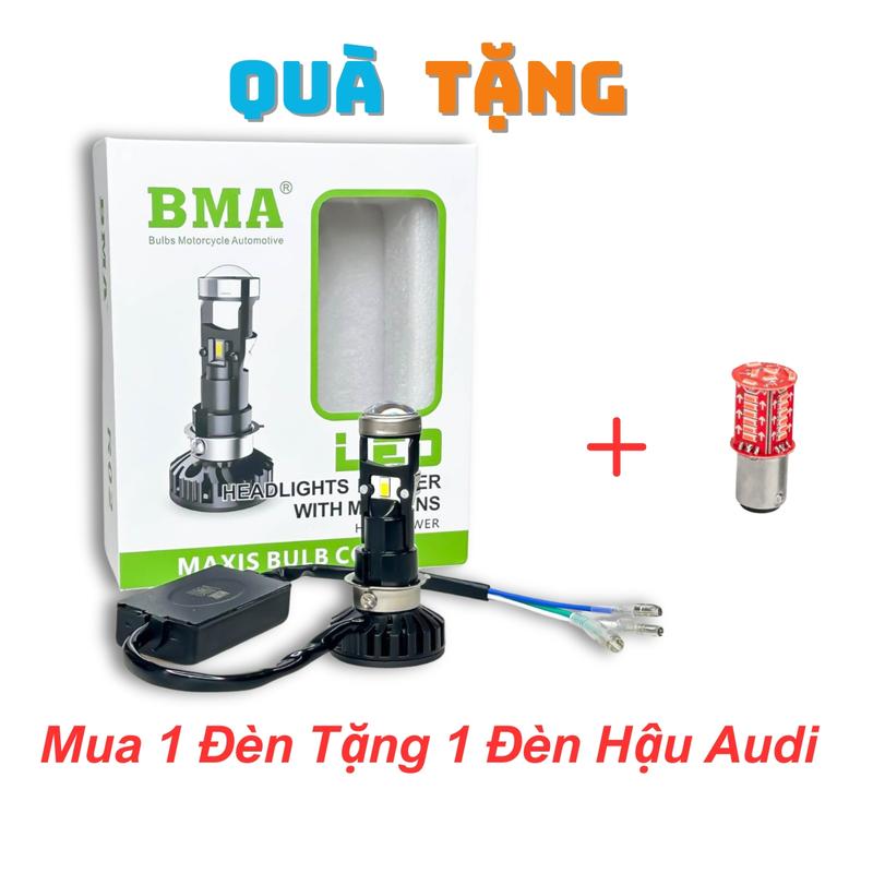 (Tặng Hậu AUDI VIP) Đèn Pha Bi Cầu M8C BMA 35W - Ánh Sáng Vượt Trội Chân Bóng M5 Lắp Cho Wave Nhỏ, Wave Thái, Dream , Future 1, ... - 12-24V Điện Bình