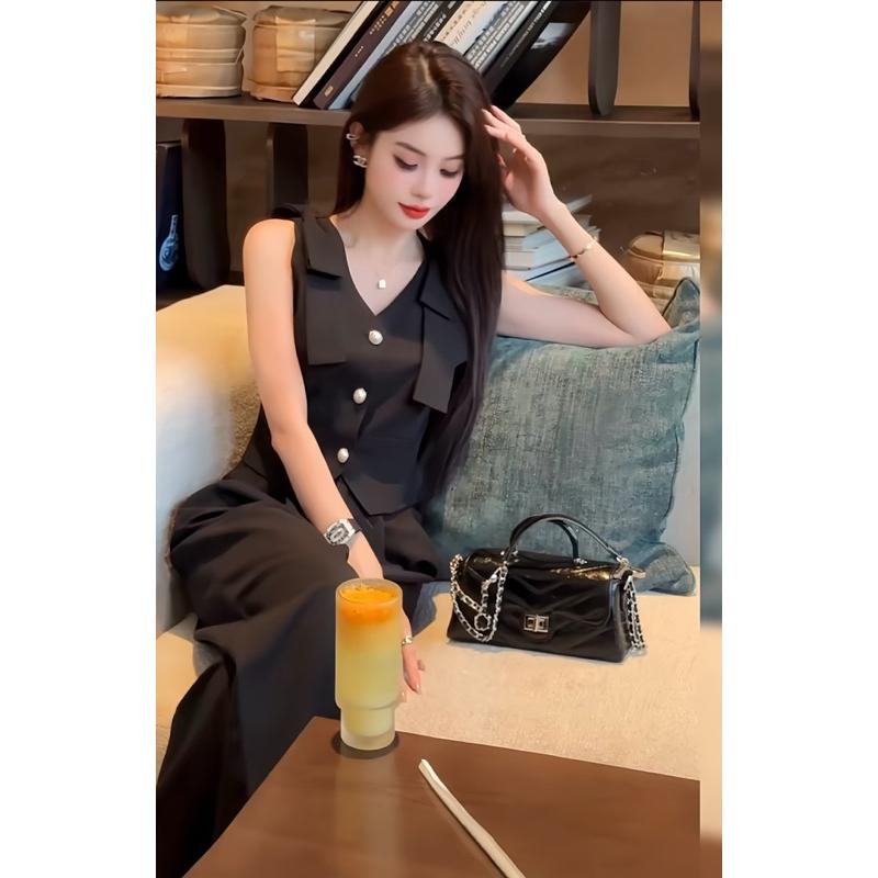 SÉT BỘ QUẦN ỐNG RỘNG ÁO GILE ĐI CHƠI, ĐI LÀM SANG CHẢNH, SÉT BỘ THỜI TRANG NỮ, SÉT THỜI TRANG CÔNG SỞ ĐẸP Nhung Ong Women 1