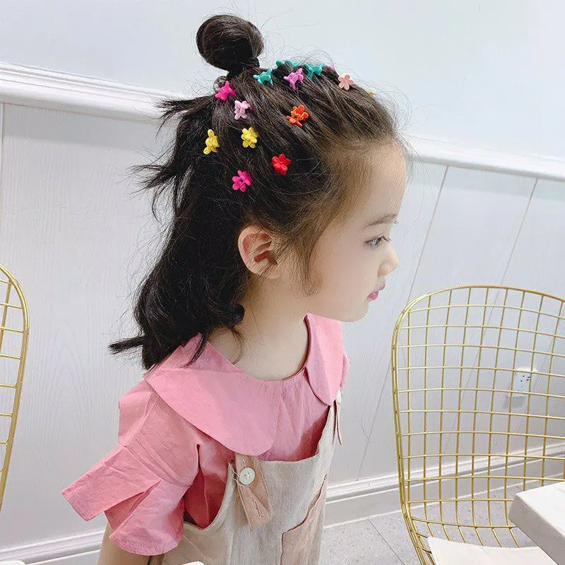 MỚI | SET 12 CÁI KẸP TÓC MINI MIX NHIỀU MÀU MẪU NGẪU NHIÊN SIÊU XINH | VIDEO THẬT | SHOP BEECOW Women  Càng Cua 1