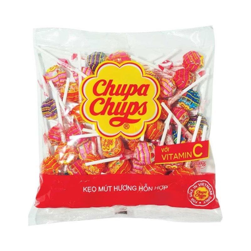 Kẹo mút Chupa Chups Hương Trái Cây Hỗn Hợp (Gói 60 Cây)