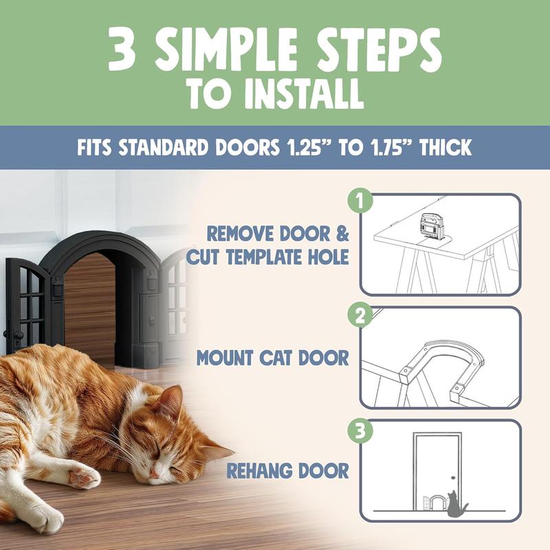 Cat door no cutting best sale