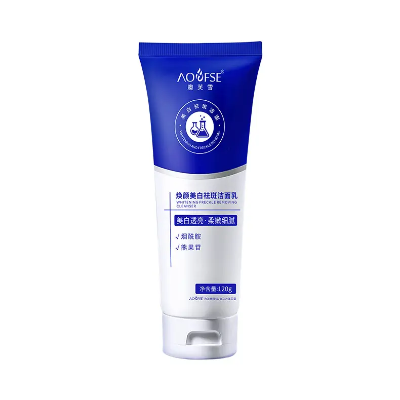 Sữa rửa mặt mờ nám tàn nhang - Whitening Cleanser trắng da AOFUXUE mờ nám, tàn nhang, da ko đều màu,... Skincare Cleansing kem  giam nam Women 1