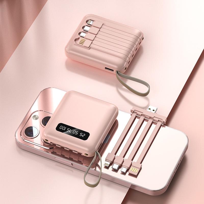 Sạc dự phòng cao cấp, 20000mAh, 4in1 mini, thiết kế sang trọng, pin Có Thể Sạc Lại Tích Hợp, 2 đèn LED hiển thị phần trăm pin, 1 tặng 1 ưu đãi trong 7 ngày, [Thỏa thuận siêu Hot] 2