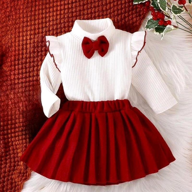 Product Introduction of Dress Knits Anak Perempuan usia 1-6 Tahun variasi salur pita Lengan panjang Anak-Anak Gaun setelan 7